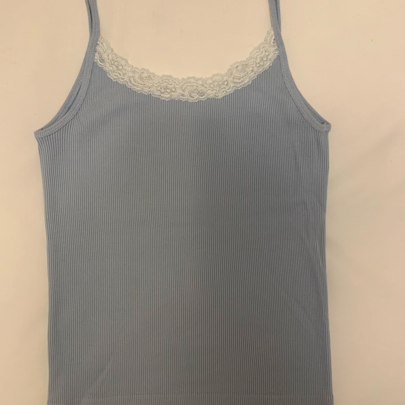 Brandy Melville Skylar Lace Ribbed Tank